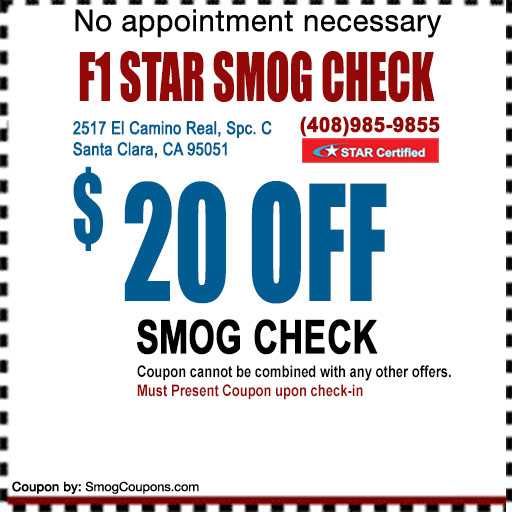 20 Off Smog Coupon Quik Smog Star Station Sunnyvale